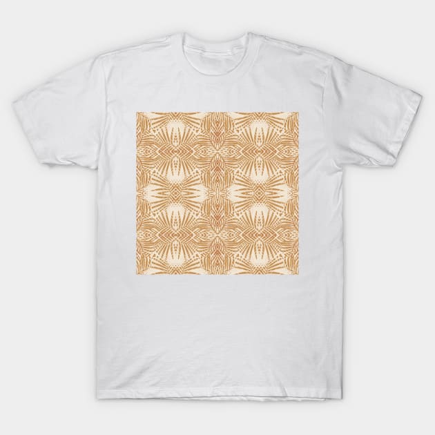 Boho Abstract Shapes in Camel / '70s Mood T-Shirt by matise